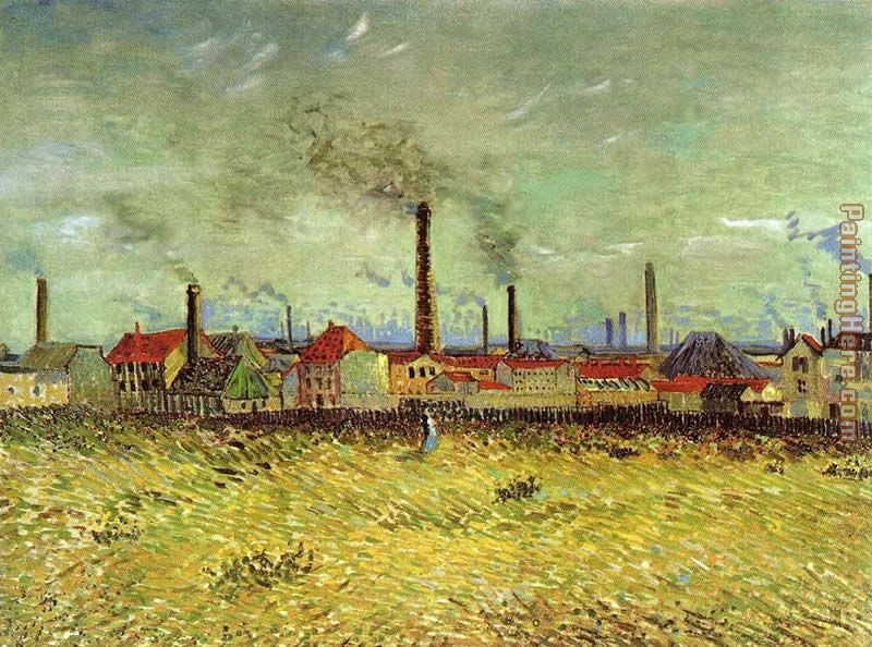 Vincent van Gogh Factories at Asnieres Seen from the Quay de Clichy